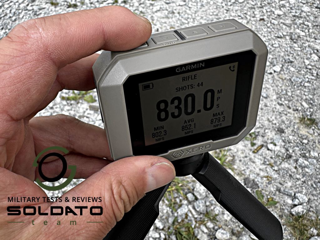 Manipulace s Garmin XERO C1 Pro